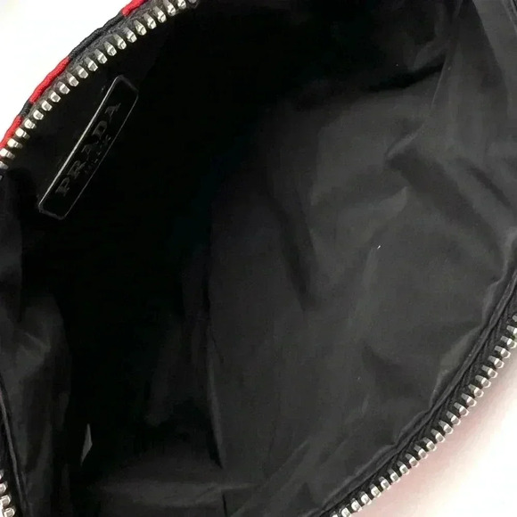 Prada Tessuto Nylon Star Fall Print Pouch - Picture 3 of 6